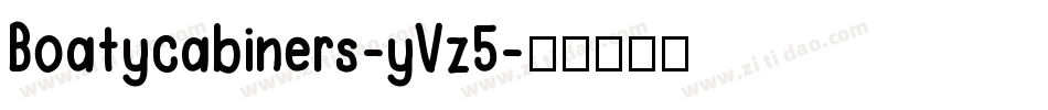 Boatycabiners-yVz5字体转换