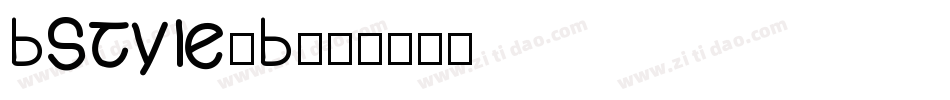 BStyle_B字体转换