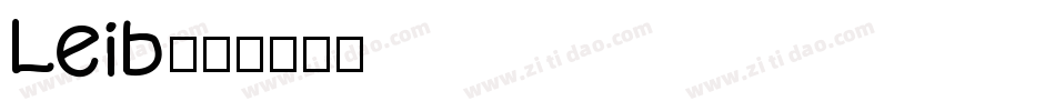Leib字体转换