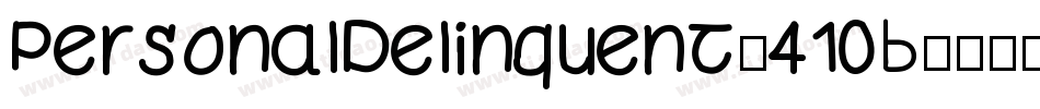 PersonalDelinquent-410B字体转换