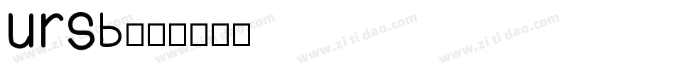 URSB字体转换