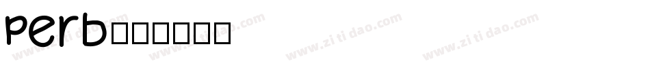 perb字体转换