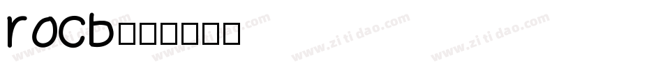 rocb字体转换