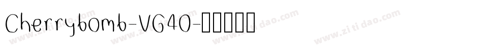 Cherrybomb-VG40字体转换