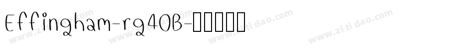 Effingham-rg40B字体转换