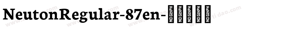 NeutonRegular-87en字体转换