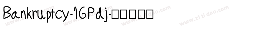 Bankruptcy-1GPdj字体转换