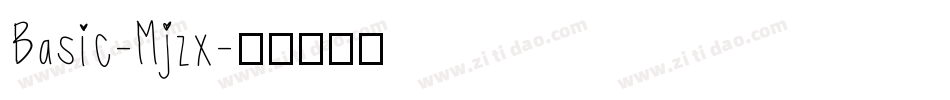Basic-Mjzx字体转换