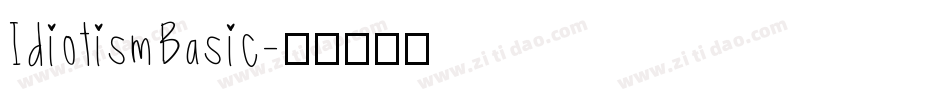 IdiotismBasic字体转换