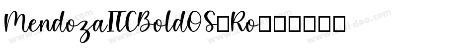 MendozaITCBoldOS-Ro字体转换