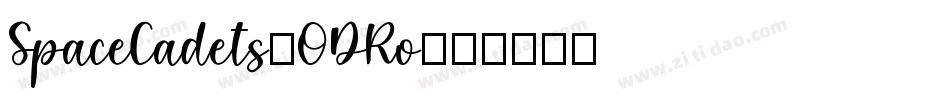 SpaceCadets-ODRo字体转换