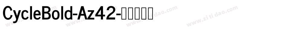 CycleBold-Az42字体转换