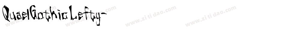 QuaelGothicLefty字体转换