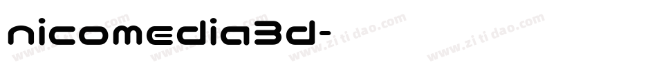 nicomedia3d字体转换