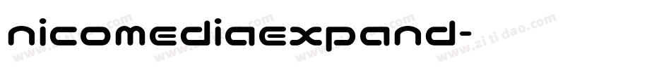 nicomediaexpand字体转换