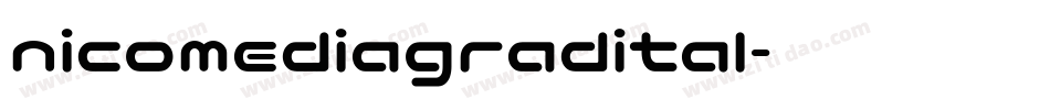 nicomediagradital字体转换