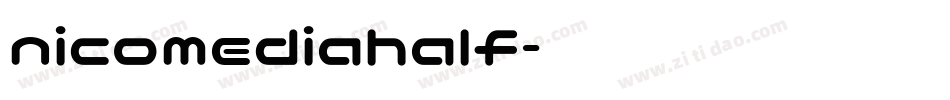 nicomediahalf字体转换