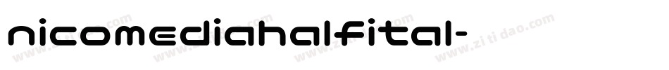 nicomediahalfital字体转换