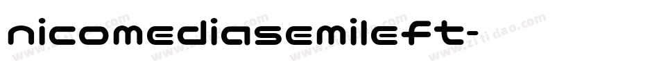 nicomediasemileft字体转换