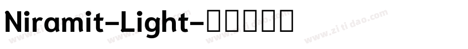 Niramit-Light字体转换