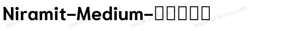 Niramit-Medium字体转换