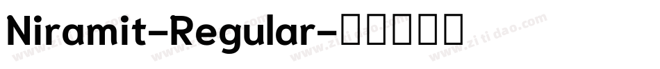 Niramit-Regular字体转换
