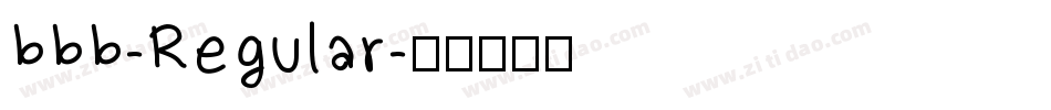 bbb-Regular字体转换