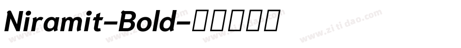 Niramit-Bold字体转换