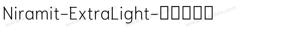 Niramit-ExtraLight字体转换