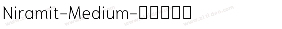 Niramit-Medium字体转换