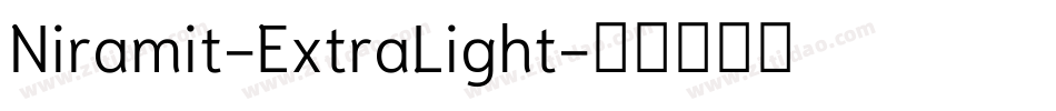 Niramit-ExtraLight字体转换