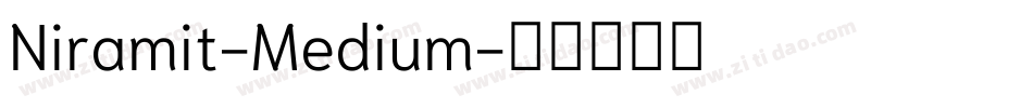 Niramit-Medium字体转换