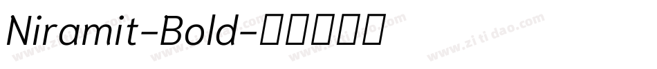 Niramit-Bold字体转换