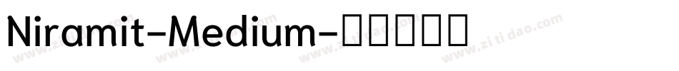Niramit-Medium字体转换