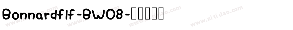 Bonnardflf-BW08字体转换