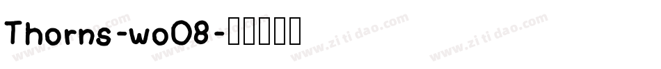 Thorns-wo08字体转换