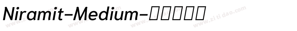 Niramit-Medium字体转换