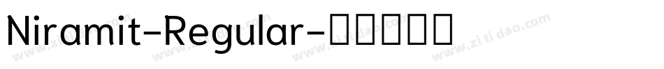 Niramit-Regular字体转换