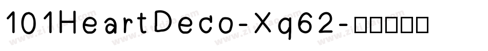 101HeartDeco-Xq62字体转换
