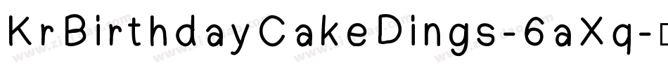 KrBirthdayCakeDings-6aXq字体转换