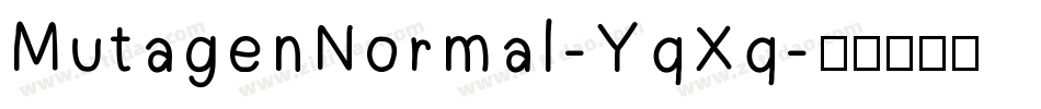 MutagenNormal-YqXq字体转换