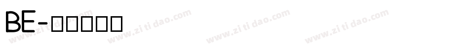 BE字体转换