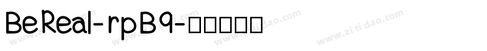BeReal-rpB9字体转换