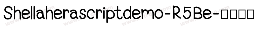 Shellaherascriptdemo-R5Be字体转换