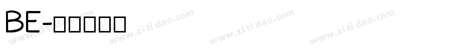 BE字体转换