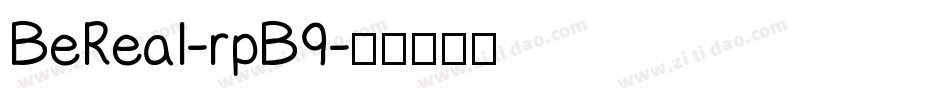BeReal-rpB9字体转换