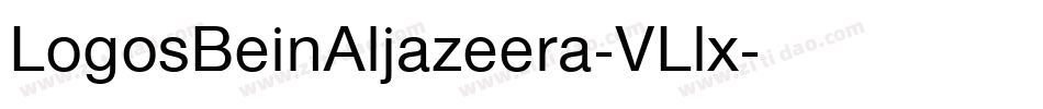 LogosBeinAljazeera-VLlx字体转换