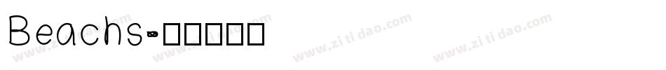 Beachs字体转换