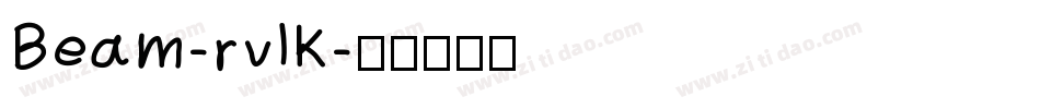 Beam-rvlK字体转换