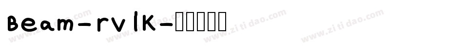 Beam-rvlK字体转换